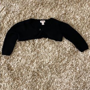 Cat & Jack black shimmer shrug